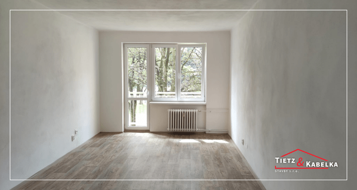 Rekonstrukce bytové jednotky 2+1 – Jilemnického náměstí, Ostrava